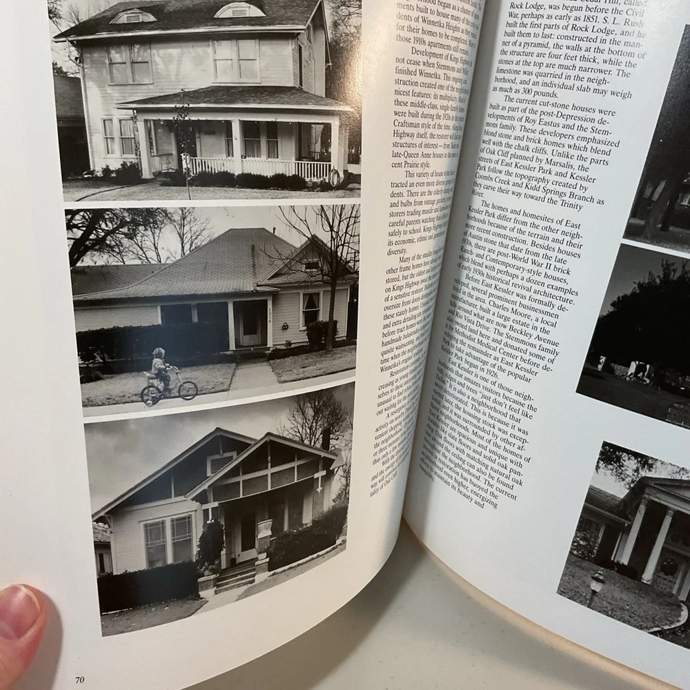 A Guide to the Older Neighborhoods of Dallas Vintage Dallas History Book